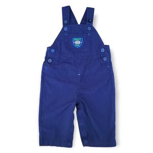 CARTERS Football "Draft Pick" 9 Month Navy Blue Baby Fan Overalls 3/$15